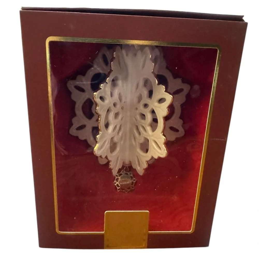 LENOX 2008 FROSTED FANTASY 3D SNOWFLAKE Ornament NEW in BOX Christmas Holiday